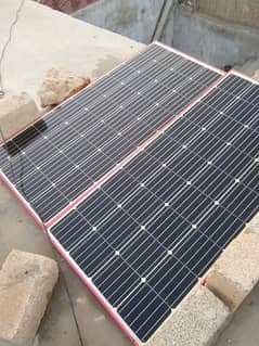 (2) solar panel mono 165×165 volt