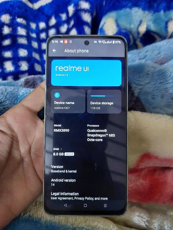 Realme C67  box with original super fast 1