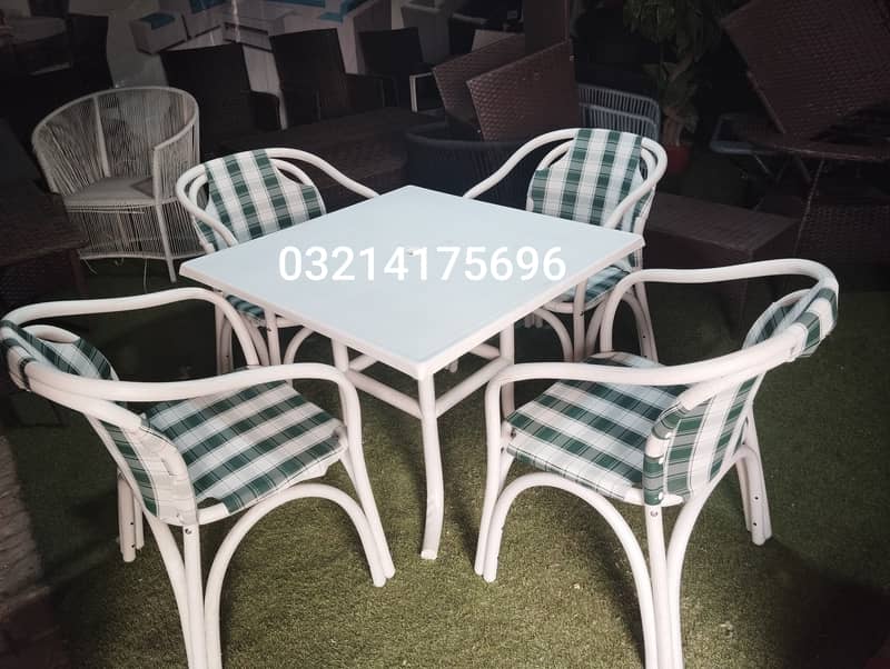 OUTDOOR GARDEN RATTAN UPVC FURNITURE SOFA SET CHAIRS TABLE UMBRELLA 12