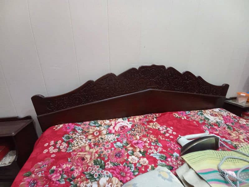 King Size Bed with dressing and mattress 1