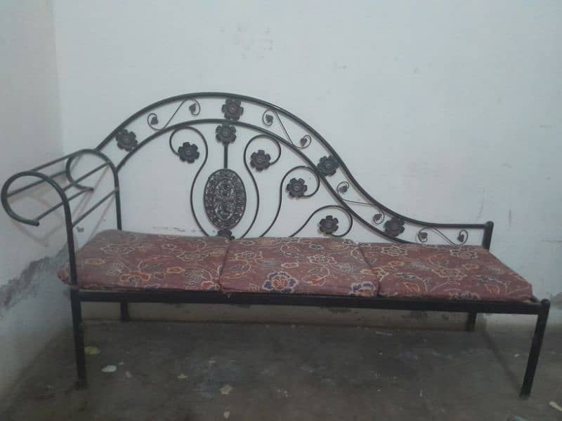 Iron rod 3 seater sofa set 0