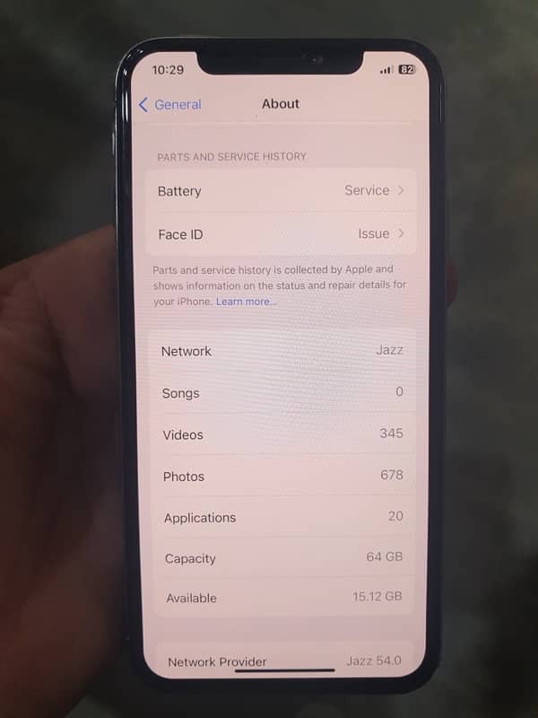 iphone x 64 gb PTA Aproved 2