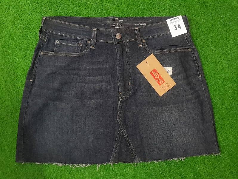 branded Denim skirt export lot 0