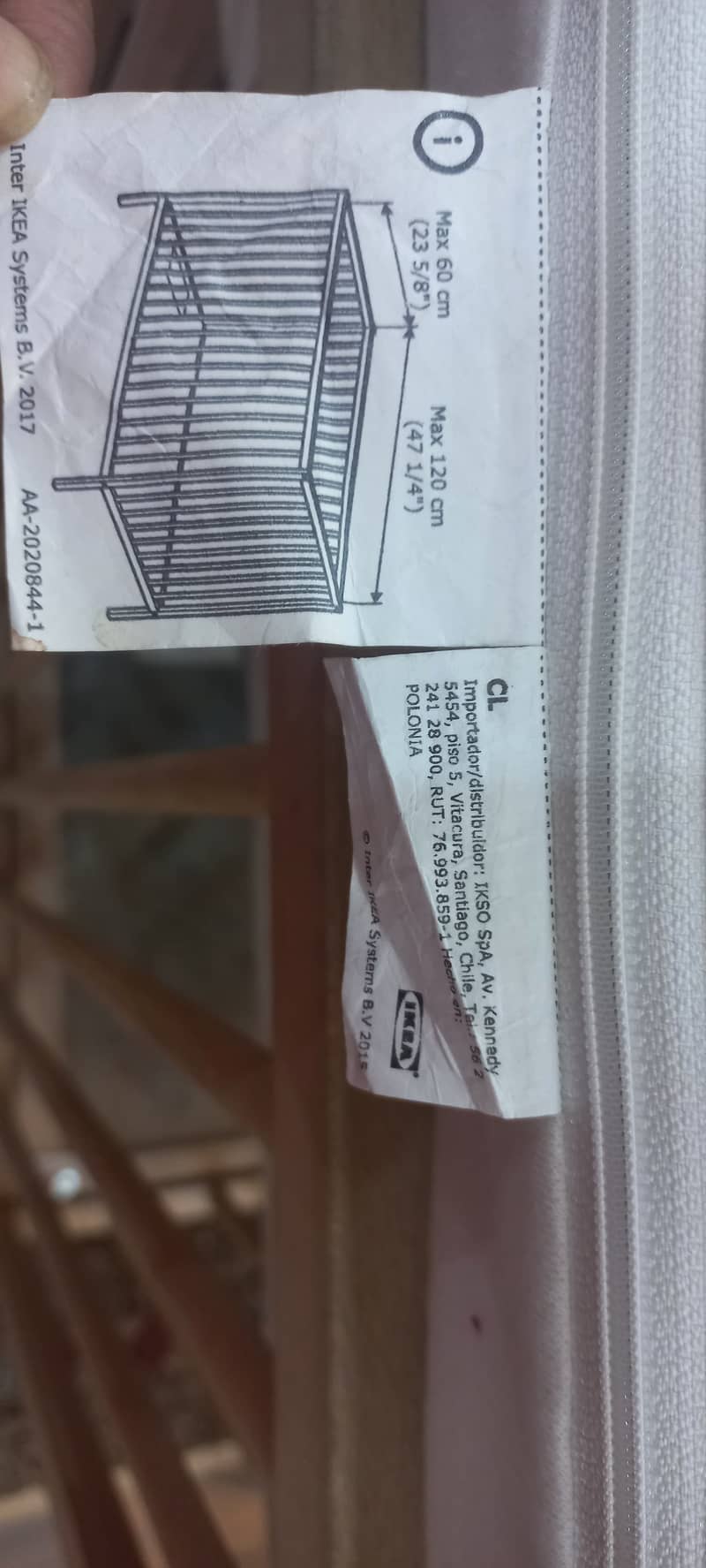 IKEA Sniglar Cot for sale with IKEA mattress 10