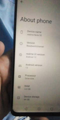 realme Note 50 4gb Ram 64gb Rom 10/10 condition