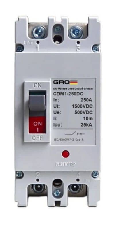 GRO 250A 2P MCCB Breaker DC 0