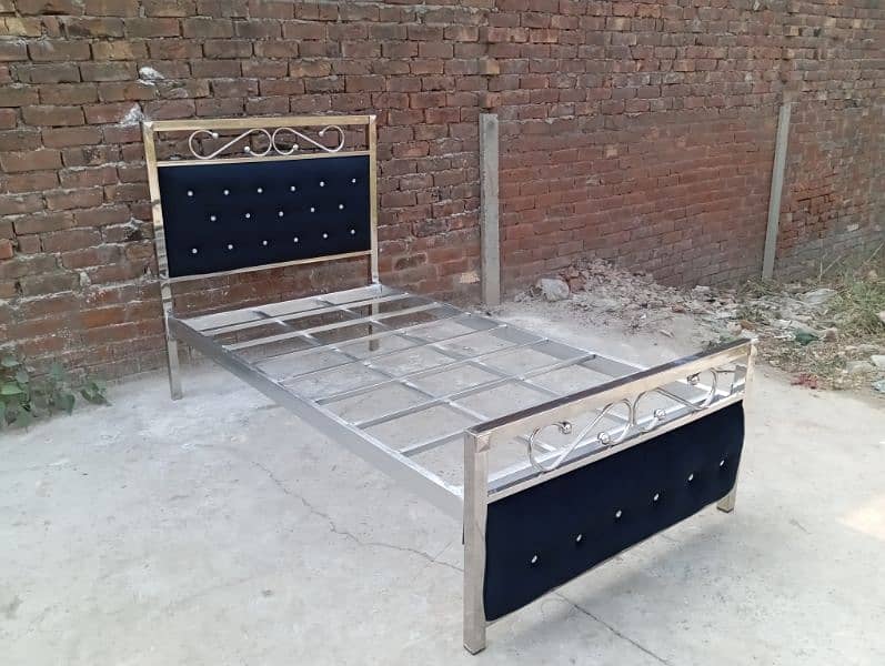 All beds available for sale in iron materials or stainless steel 14