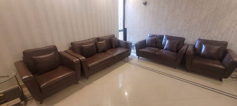 lounge Sofa leather 7 seater 1