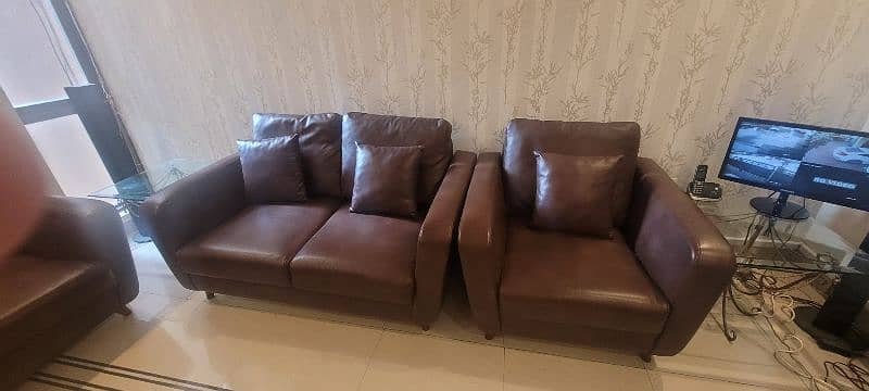 lounge Sofa leather 7 seater 4