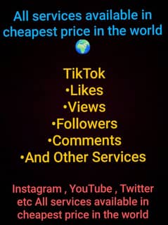 All Services available in cheapest price in the world