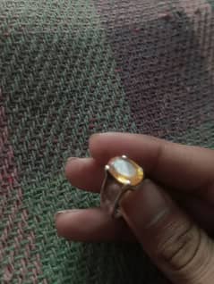 Pure chandi original stone zarcon yello