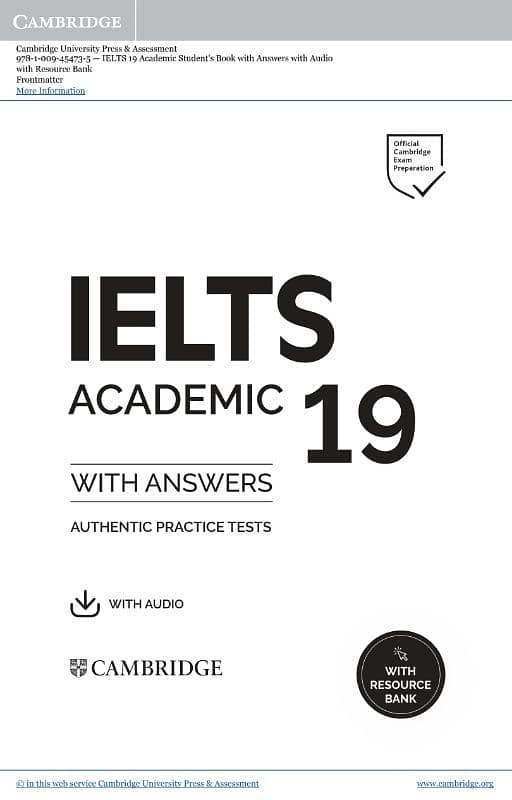 IELTS 1 to 19 Books 1