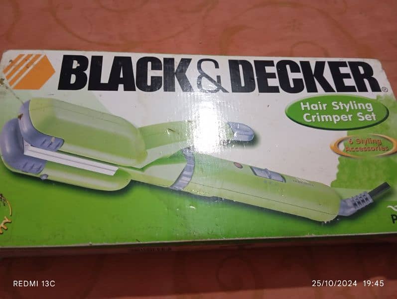 Black & Decker Hair style Crimper set 4