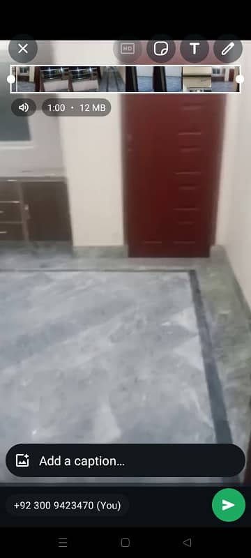 Non Furnished Single bed loung kitchen bath Flat Davis Road near Shimla Hill Lahore 0