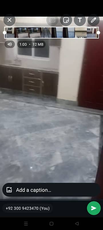 Non Furnished Single bed loung kitchen bath Flat Davis Road near Shimla Hill Lahore 2