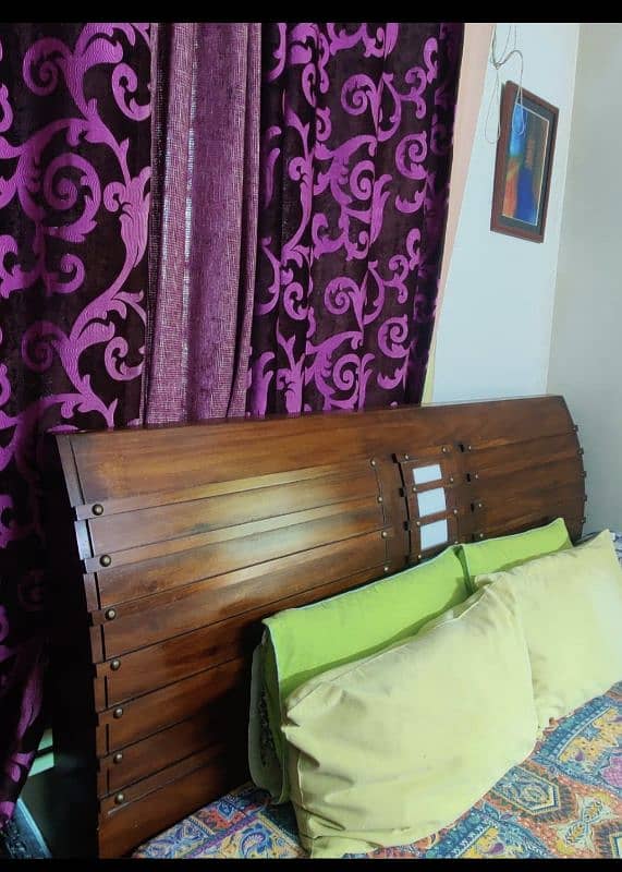 Solid Wooden Bed 1