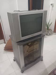 Sony Trinitron Tv with trolley