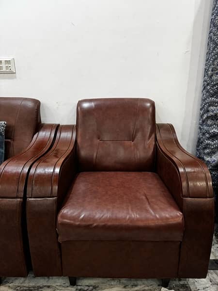 orignal leather sofa set 4