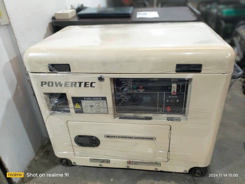 Power tac 10kva sound prouf canopy generator 8