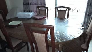 Dining table with 6 chairs