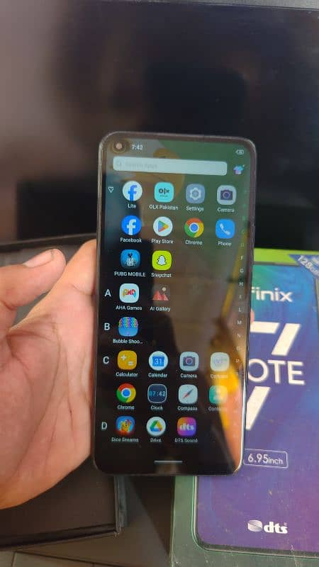 Infinix Note7 4/128gb with box official 2