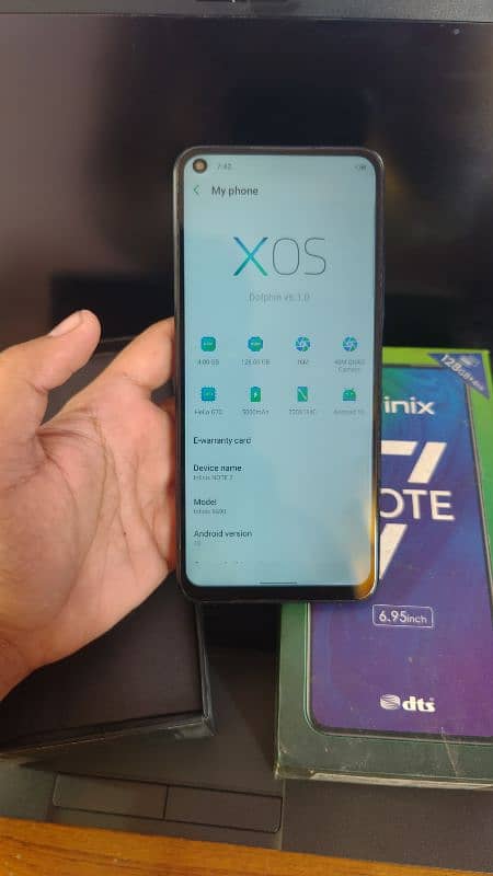 Infinix Note7 4/128gb with box official 3