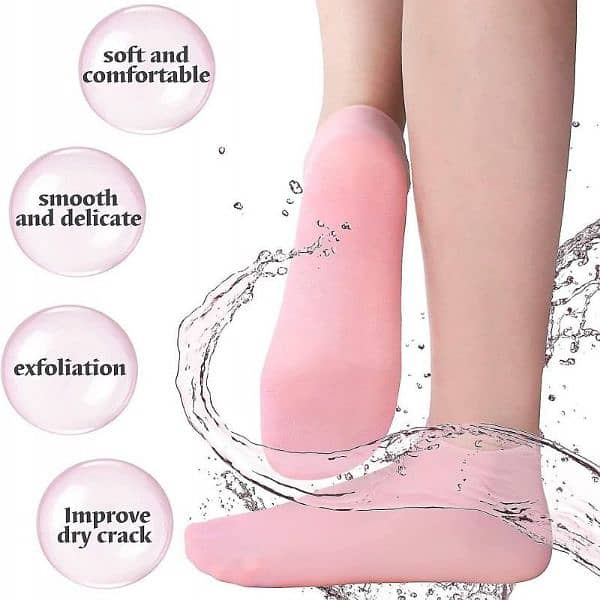 Silicone moisturizing socks 0