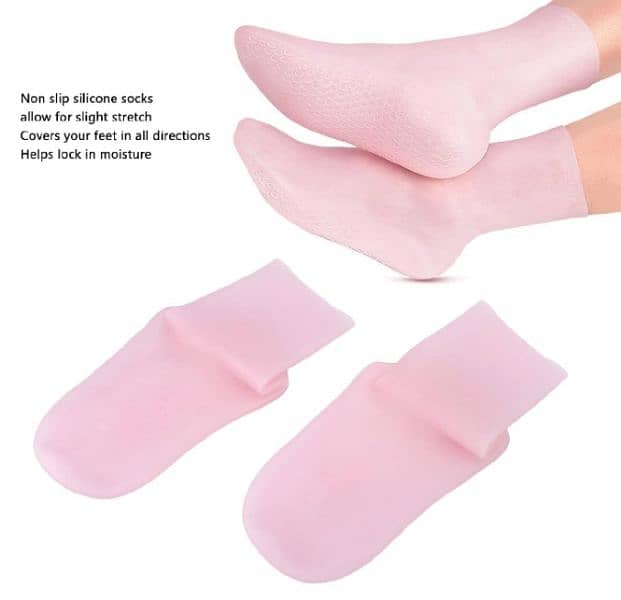 Silicone moisturizing socks 2