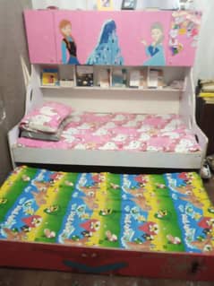 kids sliding double bed