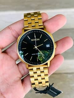 Nixon The Regent II SS Gold / Black Sunray (A9631604) 9/10 Condition