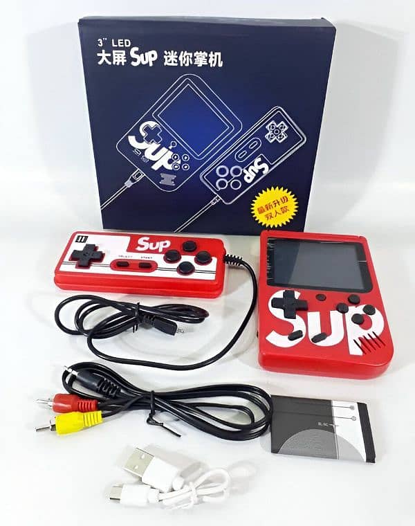 Rechargeable SUP Handy Video Game Box with TV Remote & 400 Games 1