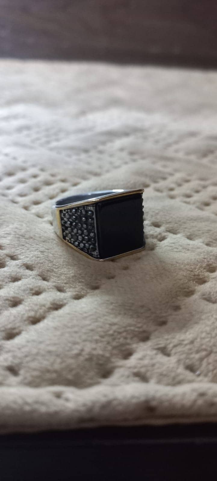 Timeless Black Square ring 0