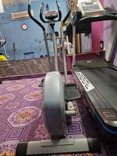 elliptical trainer and excercise cycle bike