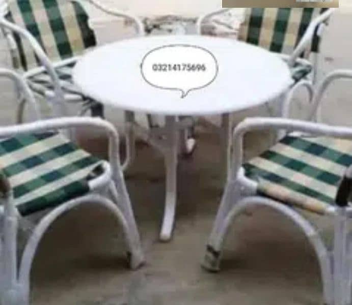 OUTDOOR GARDEN UPVC FURNITURE CHAIRS TABLE UMBRELLA RATTNA FURNITURE 9