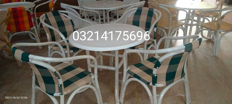 OUTDOOR GARDEN UPVC FURNITURE CHAIRS TABLE UMBRELLA RATTNA FURNITURE 10