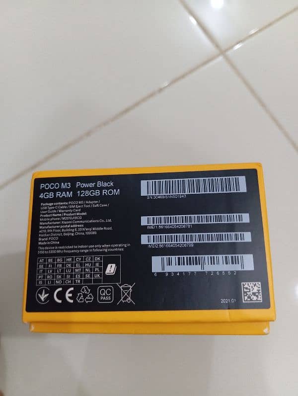 Poco M3 RAM 4GB ROM 128(Excellent Condition) 7