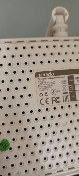 Tenda N300 F3 Router perfect condition 1