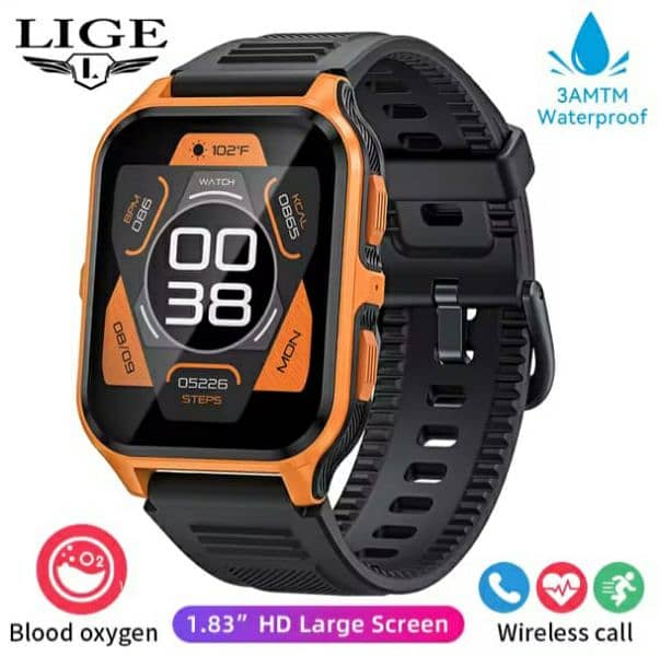 Men's Fitness Watch LIGE Brand. 0