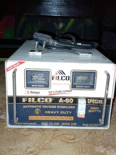 FILCO A-60 6000 watts heavy duty stabilizer special