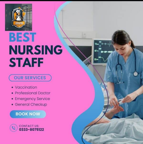 I have all traind nursing staff available 1