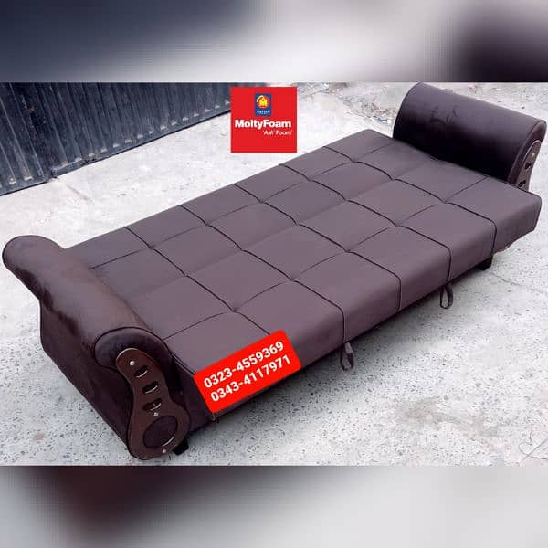 Molty double bed sofa cum bed/dining table/stool/Lshape sofa/chair 1