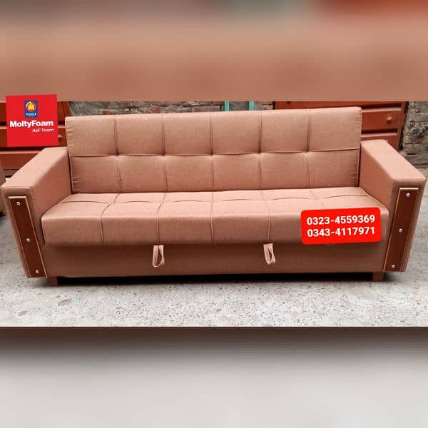 Molty double bed sofa cum bed/dining table/stool/Lshape sofa/chair 5