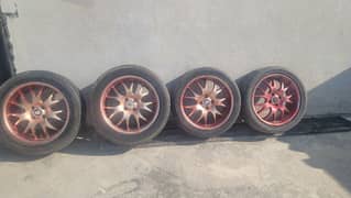 Deep Alloy Wheels 17" four nuts and Tires