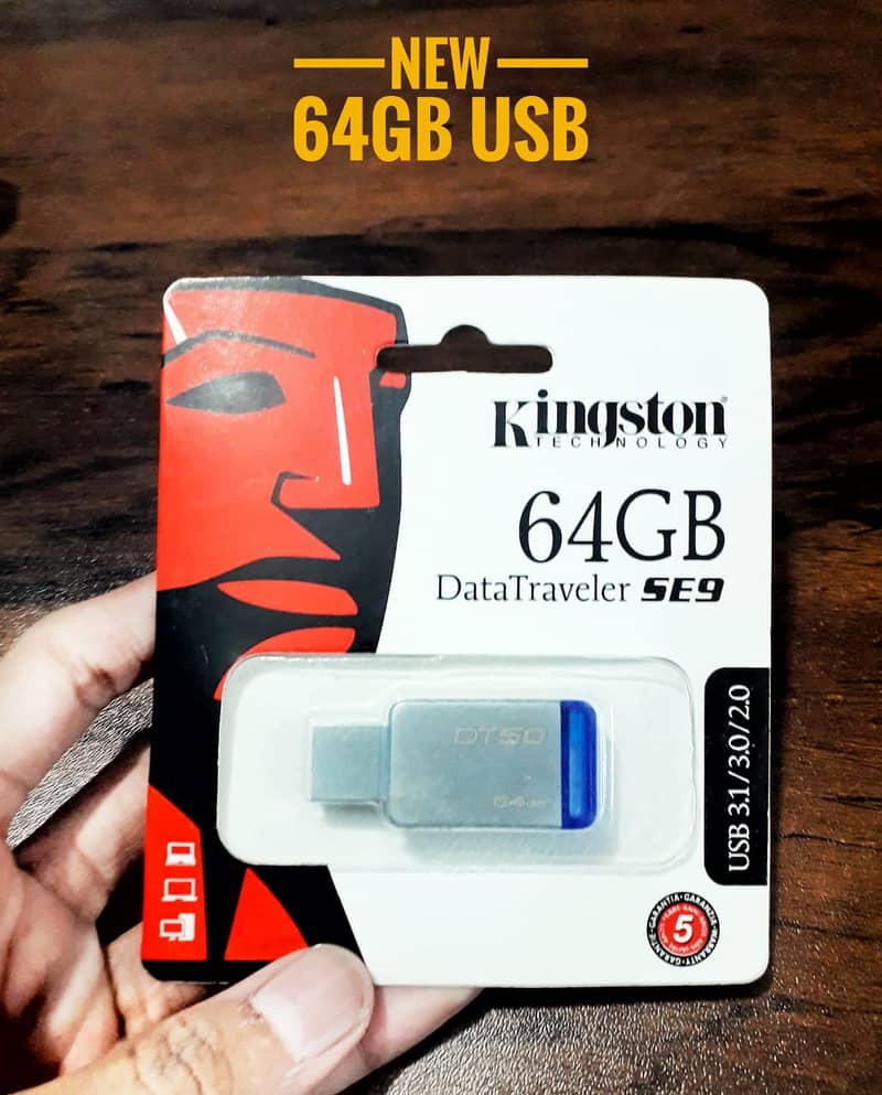 Kingston 64 Gb USB | Kingston usb 64 gb | Box Pack New | 3