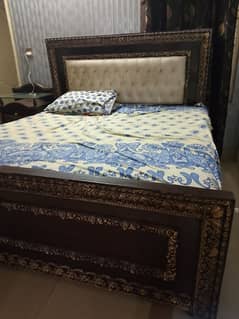 Bed and dresser Good good like new with mattress location Lahore