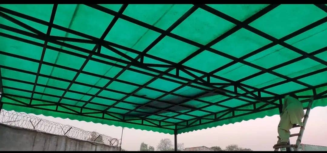 fiber glass sheets /fiberglass window/fiberglass/green shade/parking 8