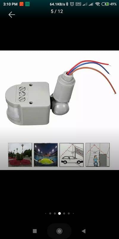 1Pc New Automatic DC 12V & 220v Infrared home PIR Motion Sensor 9