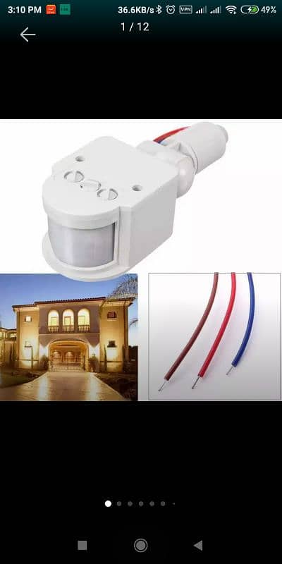 1Pc New Automatic DC 12V & 220v Infrared home PIR Motion Sensor 14