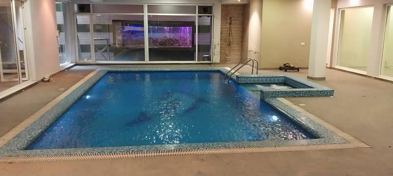 D H A Lahore 2 Kanal Mazher Munir Design House Full Basement And Swimming With 100% Original Pics Available For Rent 47