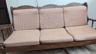 5 seater Sheeshum wood sofa set